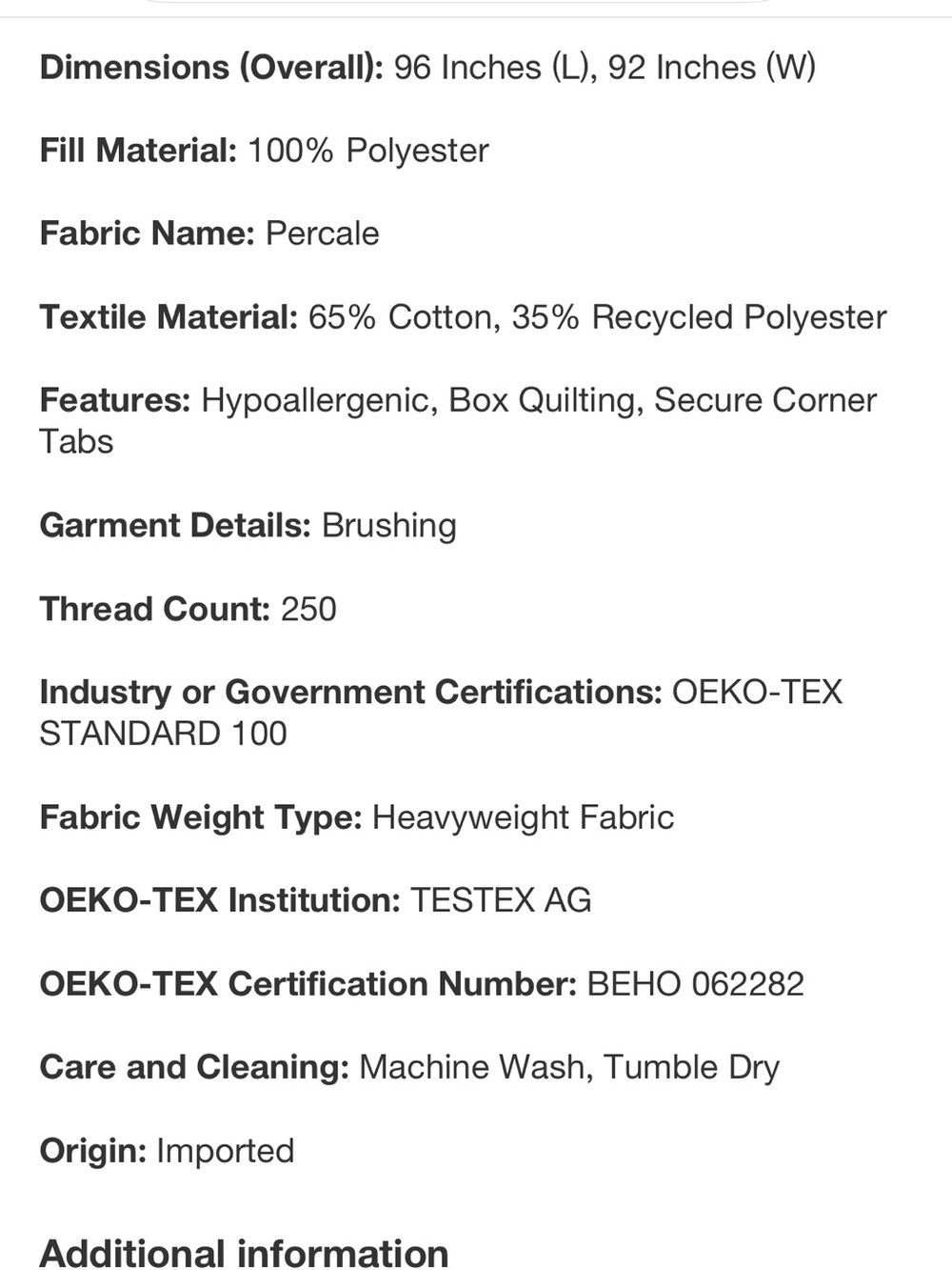 Casaluna F/Q Ultra Weight Premium Down Alternative Comforter - Picture 15 of 15